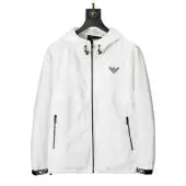 jacket emporio armani pour homme hoodie white